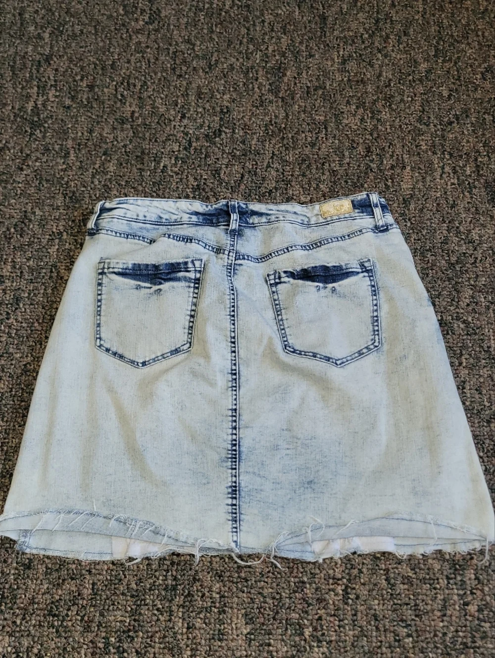 sofia by sofia vergara Light Blue Denim A-Line Mini Skirt - Picture 4 of 7